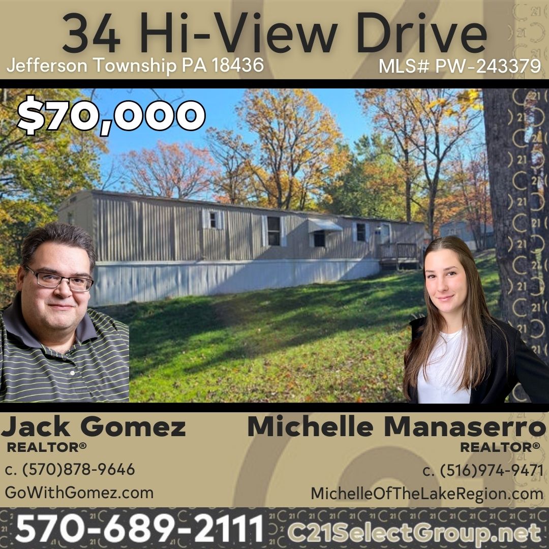 34 HiView Drive Jefferson Twp Mobile